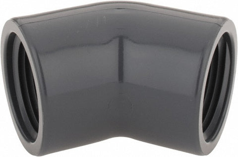 3/4" PVC Plastic Pipe 45&deg; Elbow