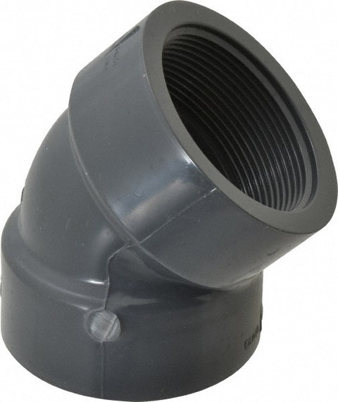 2" PVC Plastic Pipe 45&deg; Elbow