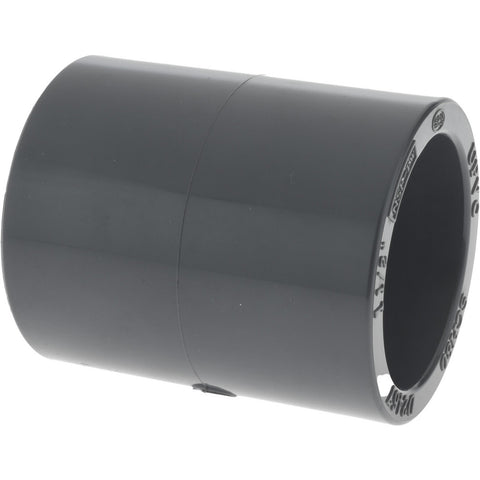 1-1/2" PVC Plastic Pipe Coupling