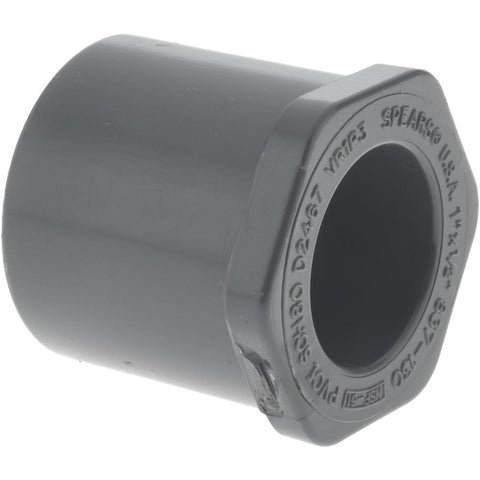 1 x 1/2" PVC Plastic Pipe Bushing