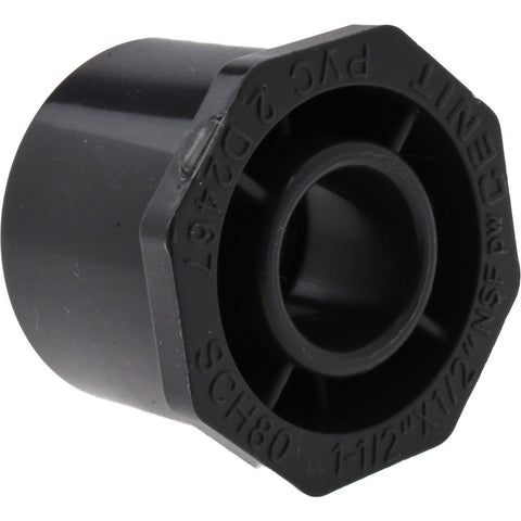 1-1/2 x 1/2" PVC Plastic Pipe Bushing