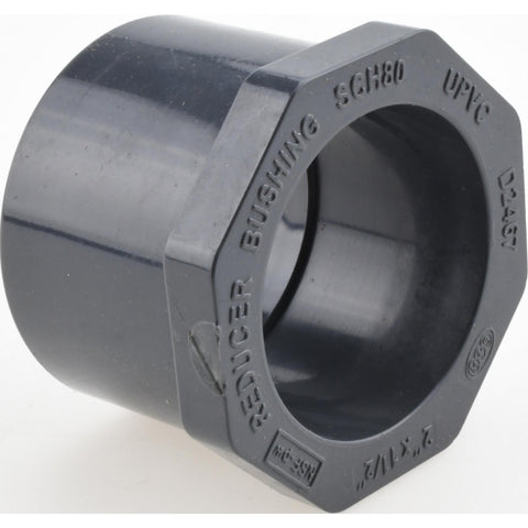 2 x 1-1/2" PVC Plastic Pipe Bushing