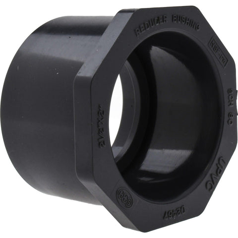 2-1/2 x 2" PVC Plastic Pipe Bushing