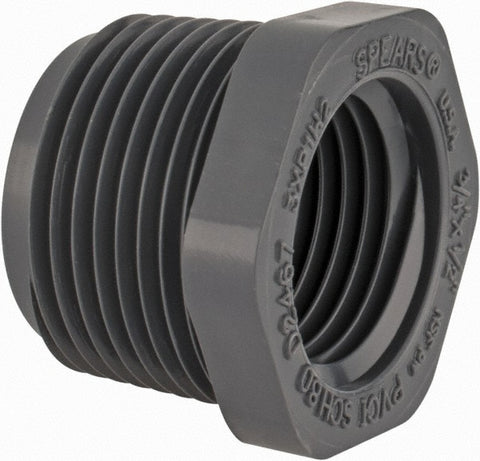 3/4 x 1/2" PVC Plastic Pipe Bushing