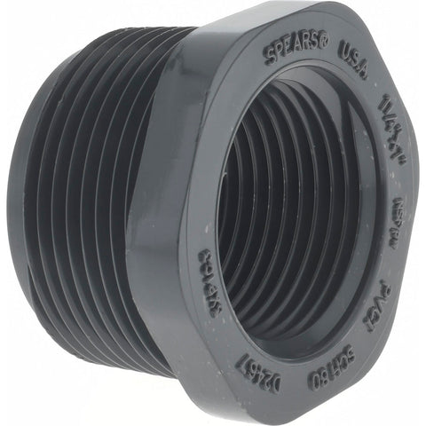 1-1/4 x 1" PVC Plastic Pipe Bushing