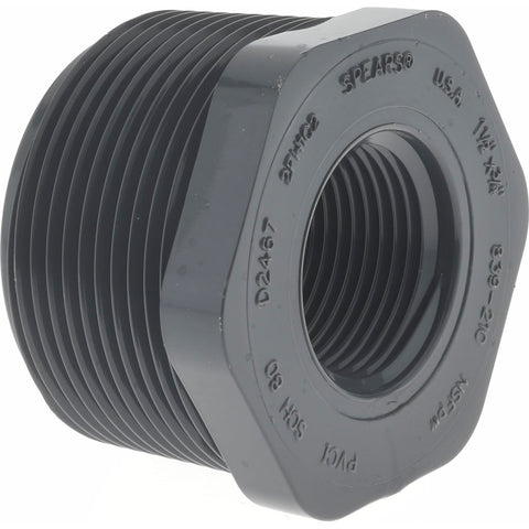 1-1/2 x 3/4" PVC Plastic Pipe Bushing