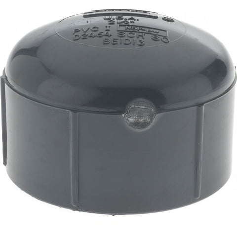 2-1/2" PVC Plastic Pipe End Cap