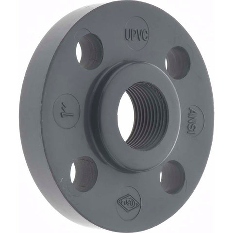 1" PVC Plastic Pipe Flange (One Piece)