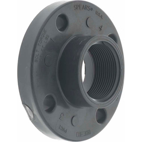 2-1/2" PVC Plastic Pipe Flange (One Piece)