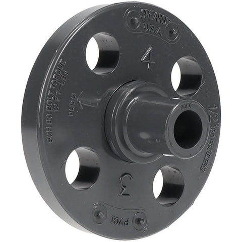 1/2" PVC Plastic Pipe Flange (Two Piece)