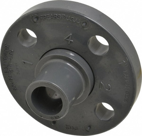 1" PVC Plastic Pipe Flange (Two Piece)