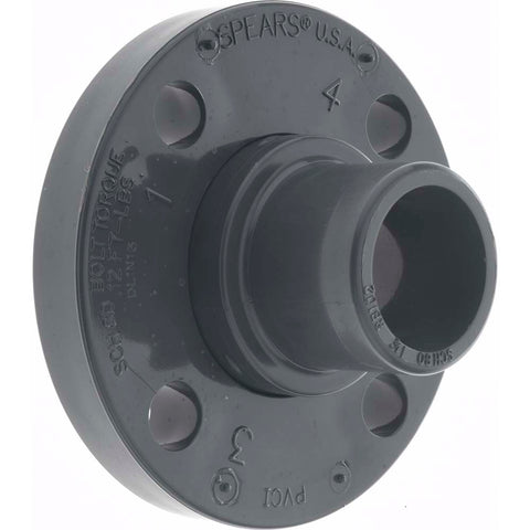 1-1/2" PVC Plastic Pipe Flange (Two Piece)
