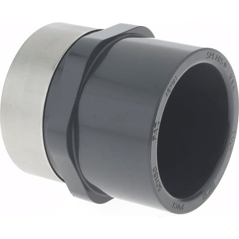 1-1/4" PVC Plastic Pipe Reinforced Female Adapter