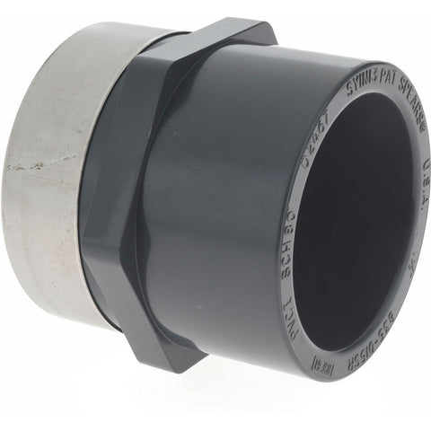 1-1/2" PVC Plastic Pipe Reinforced Female Adapter