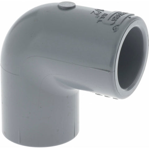 1/2" CPVC Plastic Pipe 90&deg; Elbow