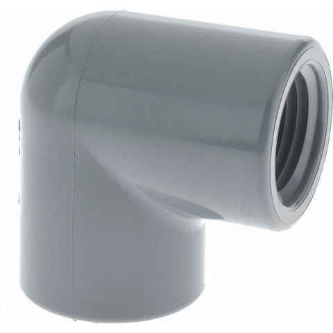 1/2" CPVC Plastic Pipe 90&deg; Elbow