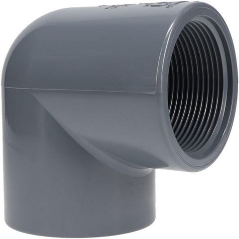 2-1/2" CPVC Plastic Pipe 90&deg; Elbow