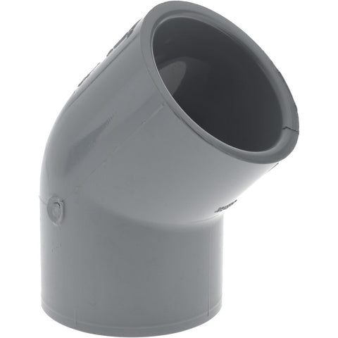 1-1/2" CPVC Plastic Pipe 45&deg; Elbow