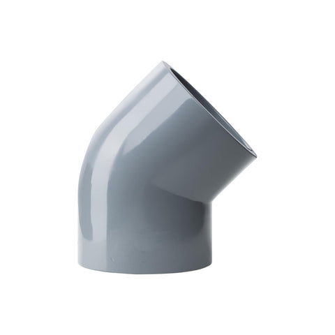 4" CPVC Plastic Pipe 45&deg; Elbow
