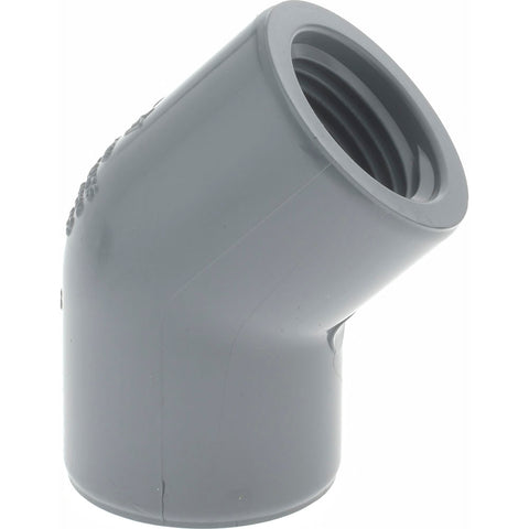 1/2" CPVC Plastic Pipe 45&deg; Elbow