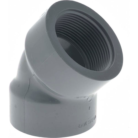 1-1/2" CPVC Plastic Pipe 45&deg; Elbow