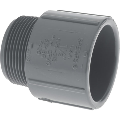 1-1/2" CPVC Plastic Pipe Male Adapter