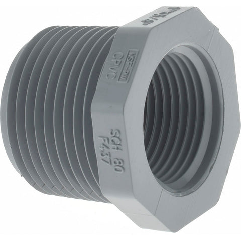 1 x 3/4" CPVC Plastic Pipe Bushing