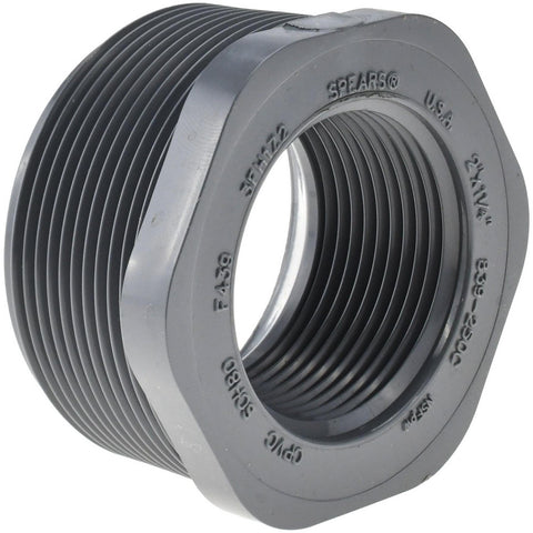 2 x 1-1/4" CPVC Plastic Pipe Bushing