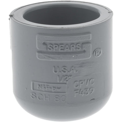 1/2" CPVC Plastic Pipe End Cap