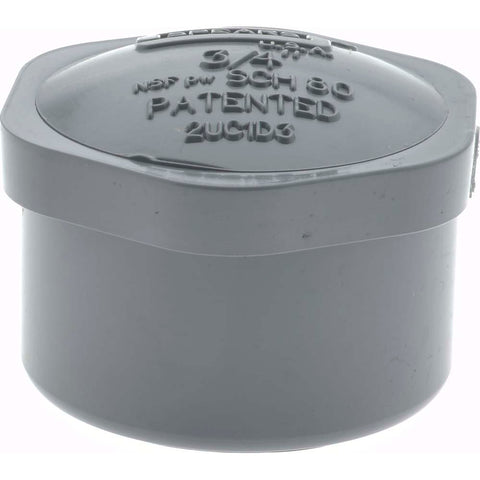 3/4" CPVC Plastic Pipe End Cap