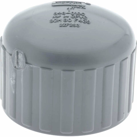 1" CPVC Plastic Pipe End Cap