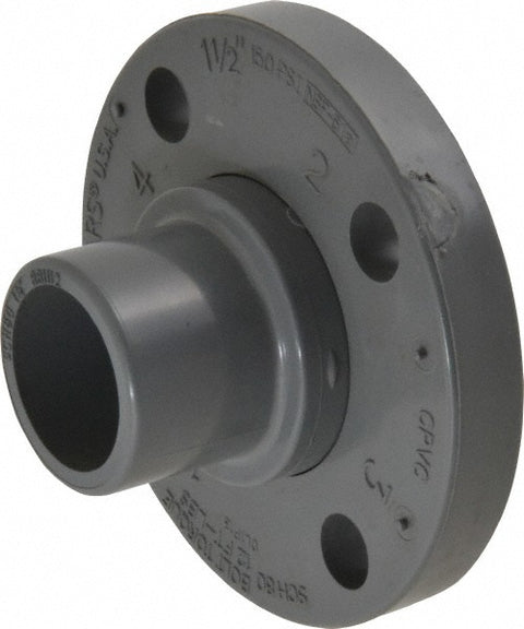 1-1/2" CPVC Plastic Pipe Flange (Two Piece)