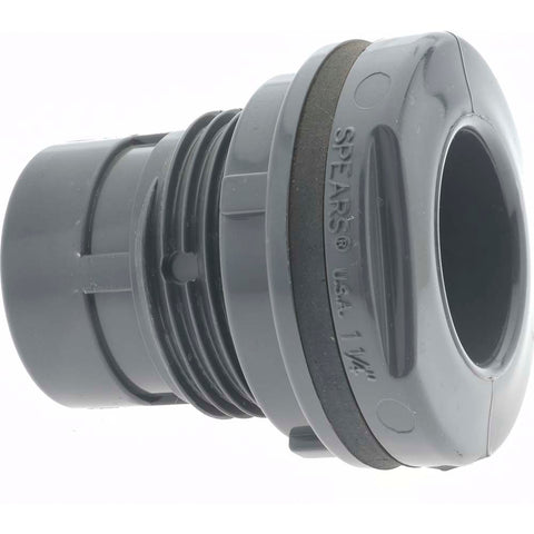 1-1/4" PVC Plastic Pipe Bulkhead Tank Adapter