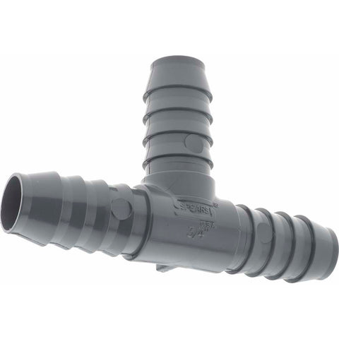 Barbed Tube Insert Tee Plug: 3/4" Barbs