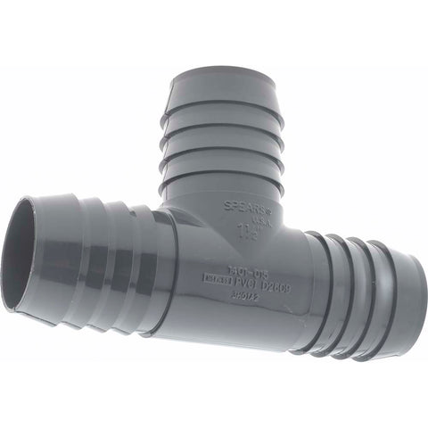 Barbed Tube Insert Tee Plug: 1-1/2" Barbs