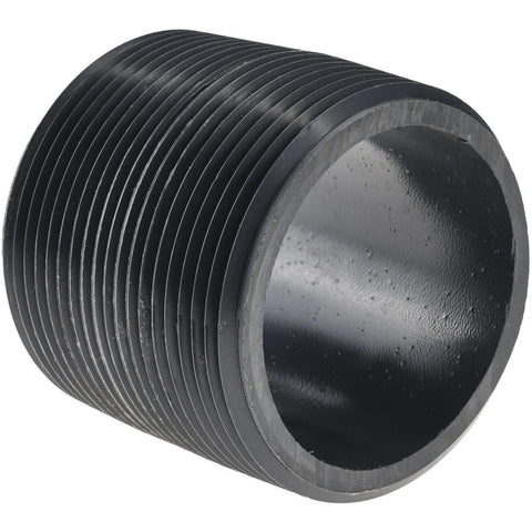 2-1/2" Pipe, 2-1/2" Long PVC Threaded Plastic Pipe Nipple