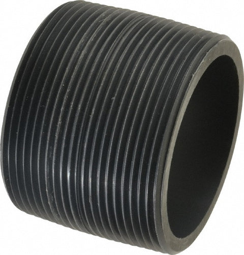 3" Pipe, 2-5/8" Long PVC Threaded Plastic Pipe Nipple