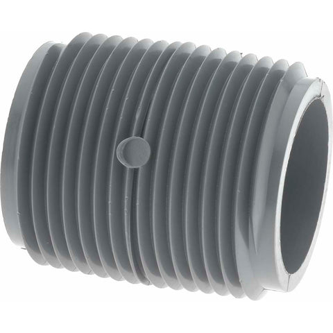 1" Pipe, 1-1/2" Long CPVC Threaded Plastic Pipe Nipple