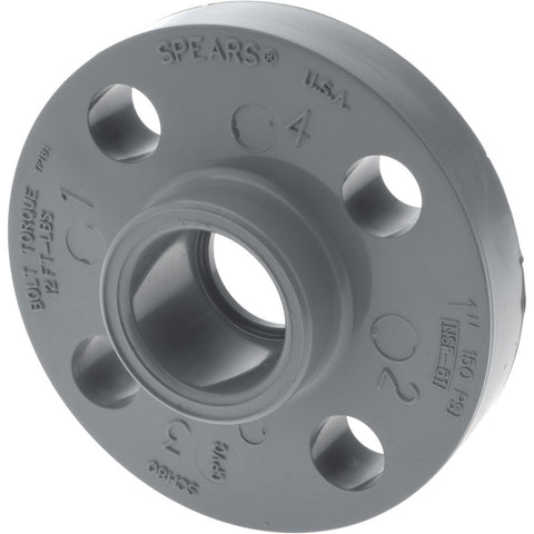 1" CPVC Plastic Pipe Flange (One Piece)