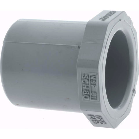 3/4 x 1/2" CPVC Plastic Pipe Bushing