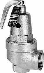 ASME Section IV Safety Relief Valve: 1" Inlet, 150 Max psi