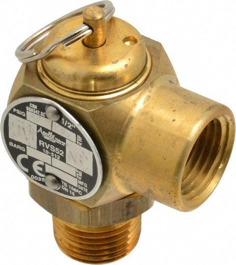 ASME Safety Relief Valve: 1/2" Inlet, 40 Max psi