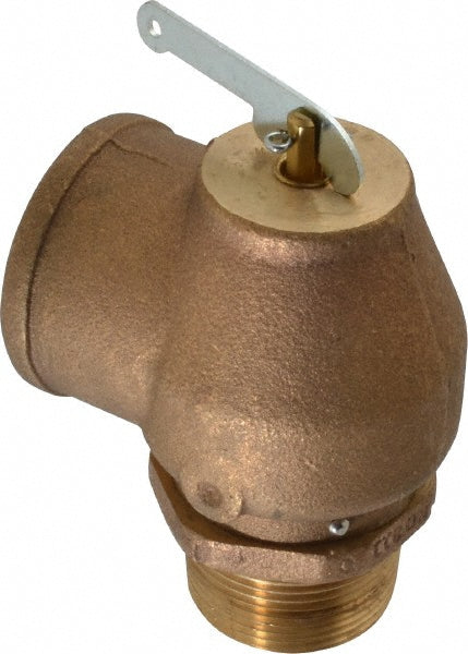 ASME Low Pressure Steam Heating Relief Valve: 1-1/4" Inlet, 15 Max psi