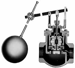 1-1/4" Pipe, Bronze, Globe Pattern-Double Seat, Automatic Float Valve