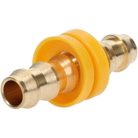 Barbed Push-On Hose Splicer: Brass