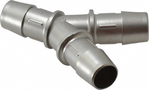 Barbed Tube Y Connector: 1/2" Barbs