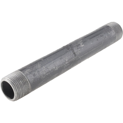 Black Pipe Nipple: 1" Dia x 9" Long, Schedule 80