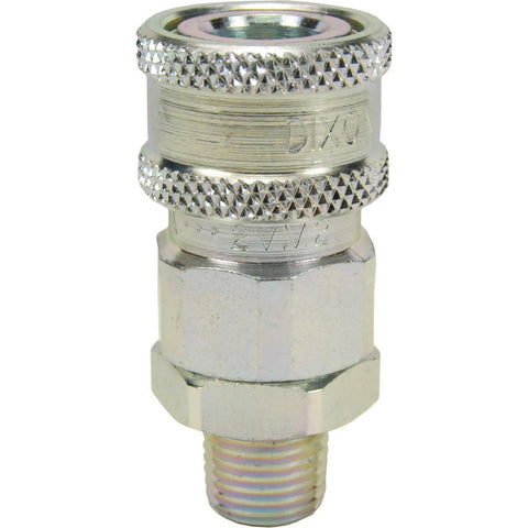 Hydraulic Hose Valved Male Coupler: 1/4 Hose