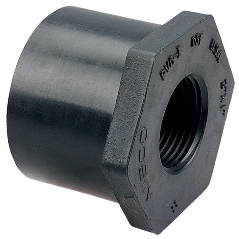 (Nibco Part#:  CA13550) 4518-3 - Flush Spigot x Thread Reducer Bushing Spg x FPT - PVC Schedule 80