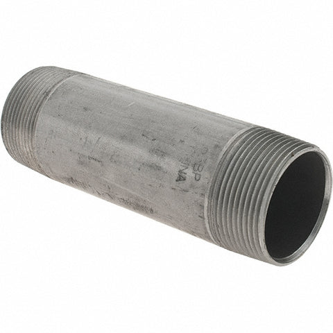 Black Pipe Nipple: 1-1/2" Dia x 5-1/2" Long, Schedule 40